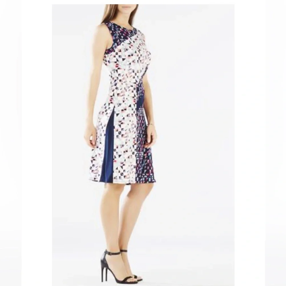 BCBGMaxAzria Kelsee Mosaic Maternity Printed Dress - Picture 13 of 13